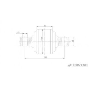 шарнир реактивной штанги КамАЗ-6520
