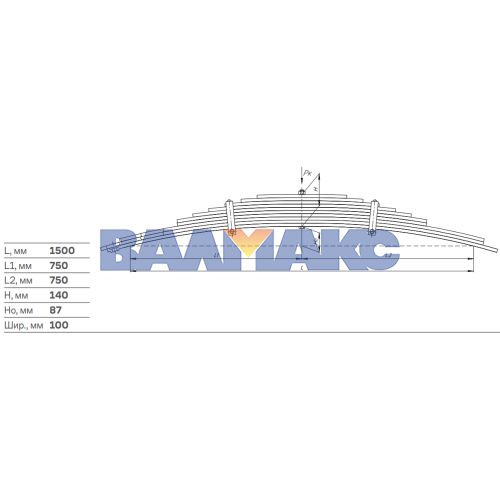 рессора передняя (Кировец) 701М-2902012-02УС