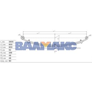 рессора задняя с подресс.