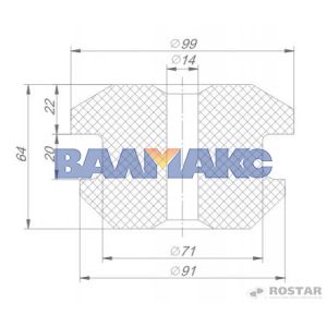 подушка передней опоры двигателя КАМАЗ