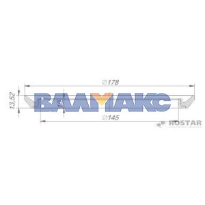 кольцо уплотнительное втулки башмака балансира (145х178х14) КАМАЗ-ЕВРО