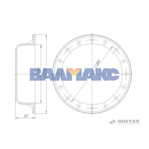 крышка башмака балансира (полимер) КАМАЗ