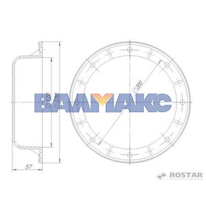 крышка башмака балансира (полимер) КАМАЗ