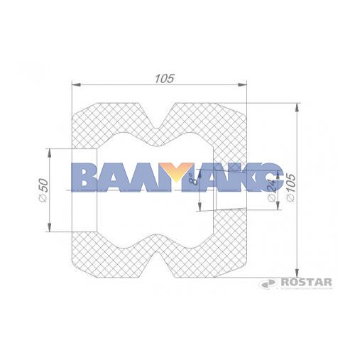буфер передней рессоры Ростар