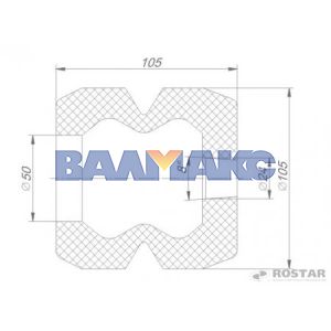 буфер передней рессоры Ростар