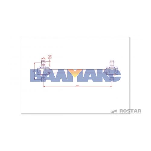 штанга реактивная КамАЗ -6520,-6522,-6460 (аналог 632-2919012)