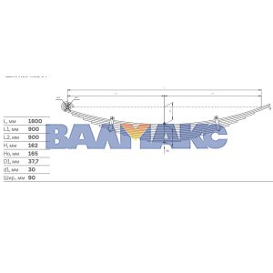 рессора передняя с витым ушком 6520-2902012-20