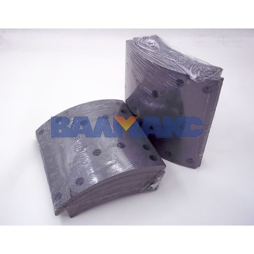 накладка тормозная задняя компл 4 штуки 8 отв+10 отв ф8 ширина 220 SHAANXI