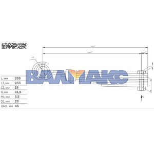 рессора кабины 5460-5001080